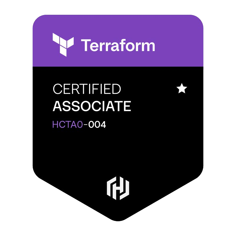 Terraform Associate badge